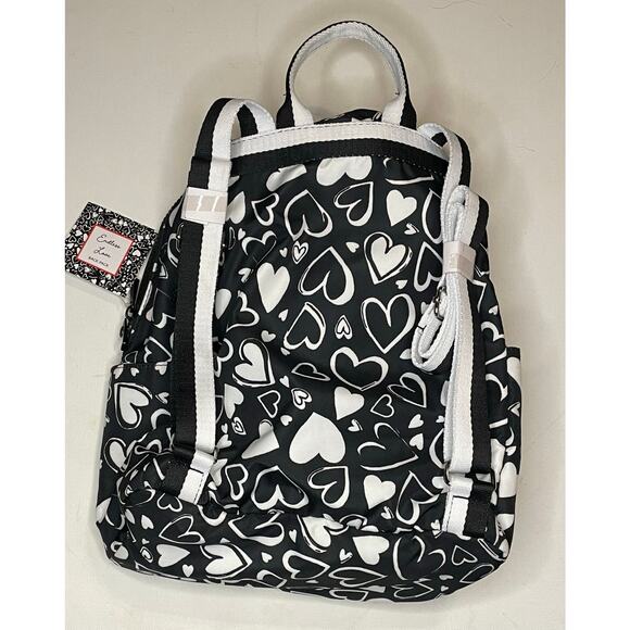 Brighton “Endless Love” Heart Backpack NWT $150 –Black & White Y2K Statement Bag - Picture 8 of 9
